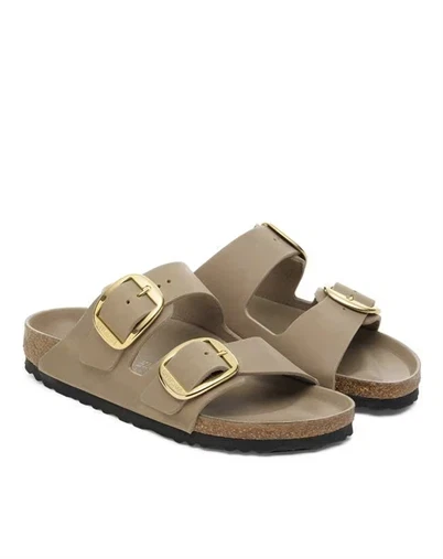 Birkenstock - Arizona Big Buckle Oiled Leather Sandal - Tobacco Brown